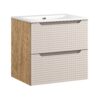 Luxor Beige – Szafki łazienkowe - 60cm z umywalką meblową SKY