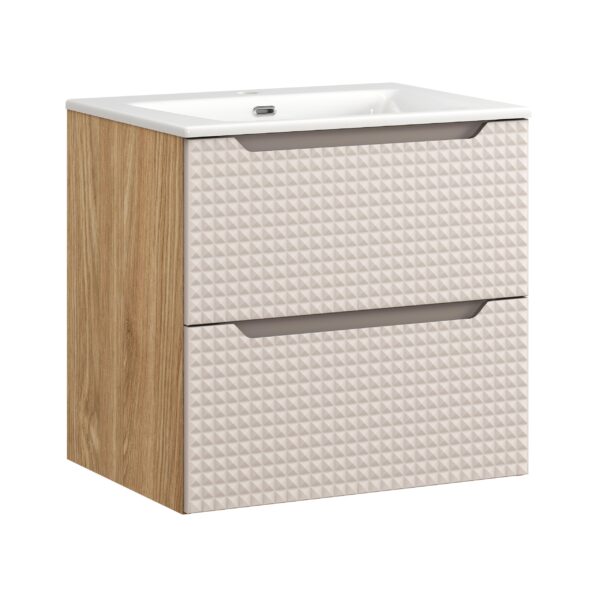 Luxor Beige – Szafki łazienkowe - 60cm z umywalką meblową SKY