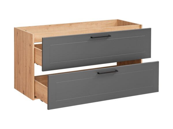 Madera Grey - Szafka pod umywalkę 120cm 2 szuflady - obrazek 3