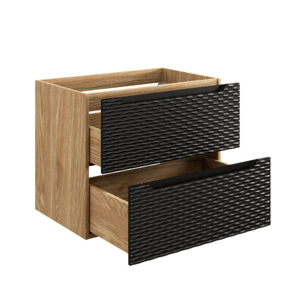 Ocean Black - Szafka pod umywalkę 70cm 2 Szuflady - obrazek 3