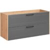 Madera Grey - Szafka pod umywalkę 120cm 2 szuflady