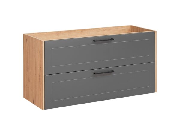 Madera Grey - Szafka pod umywalkę 120cm 2 szuflady