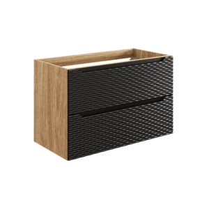 Ocean Black - Szafka pod umywalkę 90cm 2 Szuflady