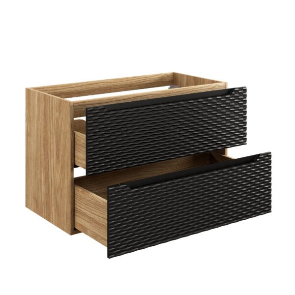 Ocean Black - Szafka pod umywalkę 90cm 2 Szuflady - obrazek 3