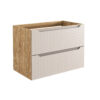 Luxor Beige – Szafki łazienkowe - 80cm z blatem i umywalką nablatową Kati - obrazek 2