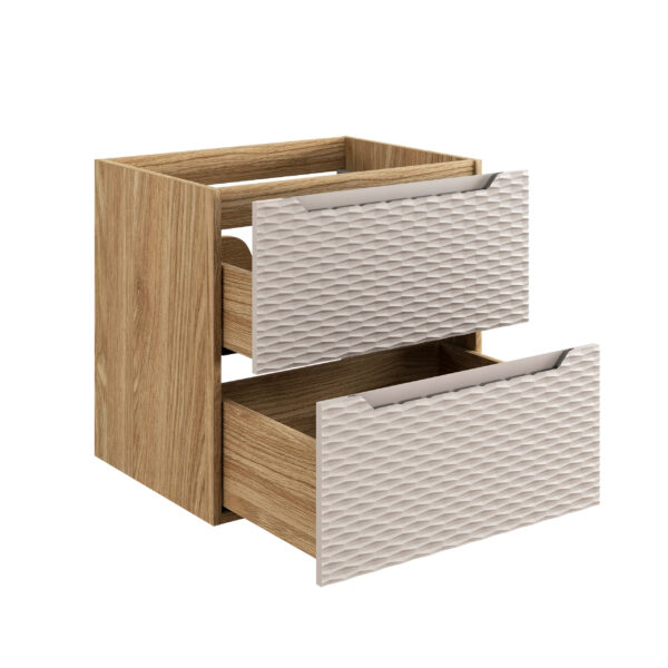 Ocean Beige - Szafka pod umywalkę 60cm 2 szuflady - obrazek 3