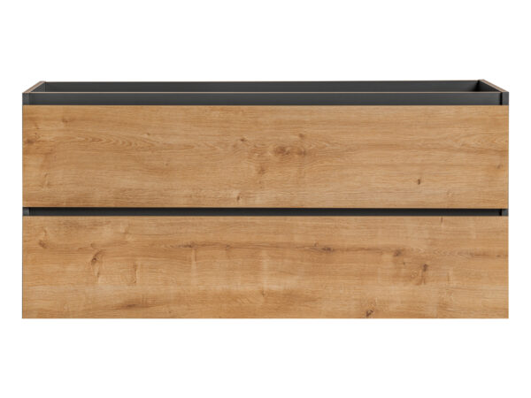 Monako Grey Oak - Szafka pod umywalkę 120cm 2 szuflady - obrazek 2