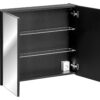 Santa Fe Black - Szafka z lustrem 80cm 2 drzwi - obrazek 3