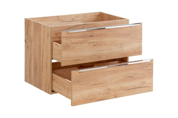 Capri Oak - Szafka pod umywalkę 80cm 2 szuflady - obrazek 3