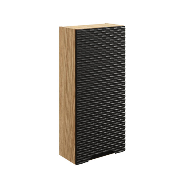 Szafki łazienkowe - 120cm z blatem, 2 umywalkami nablatowymi Cloud i szafką wysoką - obrazek 8