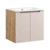 Luxor Beige – Szafki łazienkowe - 60cm z umywalką meblową SKY