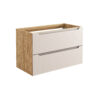 Luxor Beige – Szafki łazienkowe - 90cm z blatem i umywalką nablatową Cloud - obrazek 2