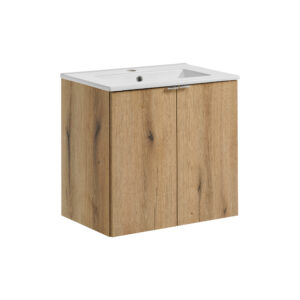 Nova Oak – Szafki łazienkowe - 60cm z umywalką meblową Dance