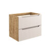 Luxor Beige – Szafki łazienkowe - 70cm z blatem i umywalką nablatową Nika - obrazek 2