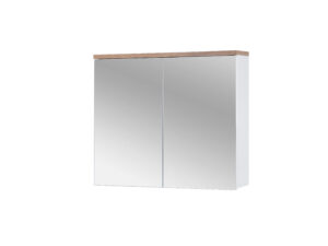 Bali White - Szafka z lustrem 80cm 2 drzwi