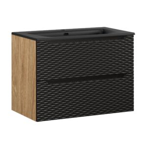 Ocean Black – Szafki łazienkowe - 80cm z umywalką meblową SKY