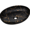Luxor Black – Szafki łazienkowe - 70cm z blatem i umywalką nablatową Mona - obrazek 4