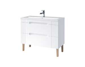 Fiji White – Szafki łazienkowe - 100cm z umywalką