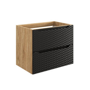 Ocean Black - Szafka pod umywalkę 70cm 2 Szuflady