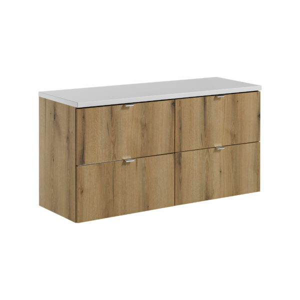 Nova Oak – Szafki łazienkowe - 120cm z blatem