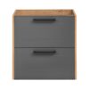 Madera Grey - Szafka pod umywalkę 60cm 2 szuflady - obrazek 2