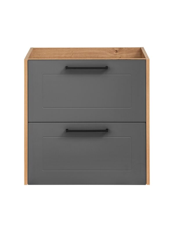 Madera Grey - Szafka pod umywalkę 60cm 2 szuflady - obrazek 2