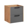 Madera Grey - Szafka pod umywalkę 60cm 2 szuflady
