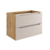 Ocean Beige – Szafki łazienkowe - 80cm z blatem i umywalką nablatową Trust - obrazek 2