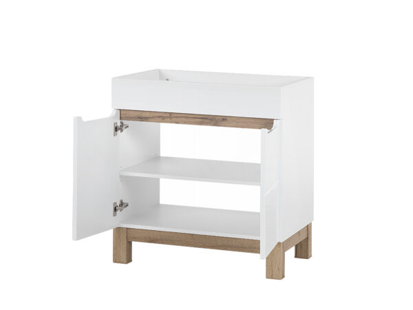 Bali White - Szafka pod umywalkę 80cm 2 drzwi - obrazek 3