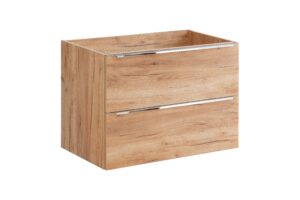 Capri Oak - Szafka pod umywalkę 80cm 2 szuflady