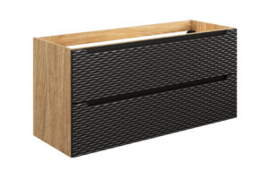 Ocean Black - Szafka pod umywalkę 120cm 2 szuflady
