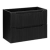 Nova Black – Szafki łazienkowe - 80cm z blatem, umywalką nablatową Beyond i szafką wysoką - obrazek 2