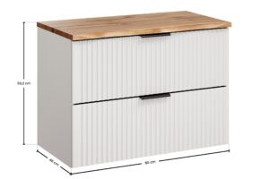 Adel White - Zestaw meblowy 80cm z blatem