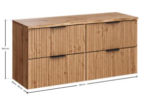Adel Oak - Zestaw meblowy 120cm z blatem