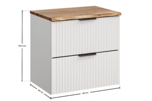 Adel White - Zestaw meblowy 60cm z blatem