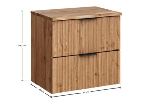 Adel Oak - Zestaw meblowy 60cm z blatem