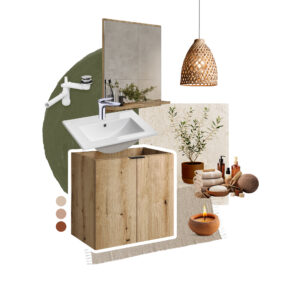 Nova Oak - Zestaw meblowy 60cm z blatem