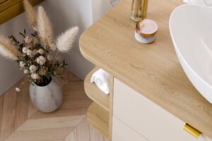 Aster White - Zestaw meblowy 120cm z blatem