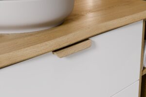 Aster White - Szafka pod umywalkę 60cm 2 szuflady