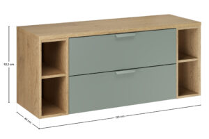 Aster Green - Zestaw meblowy 120cm z blatem